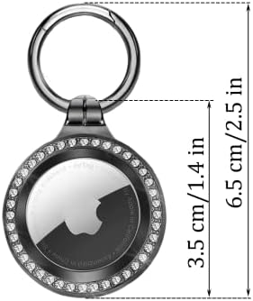 Držač za zračne oznake, privjesak za ključeve Airtag s prstenom za Wallett, torbu, tipku, djecu, mačku, psa, sve-metalne