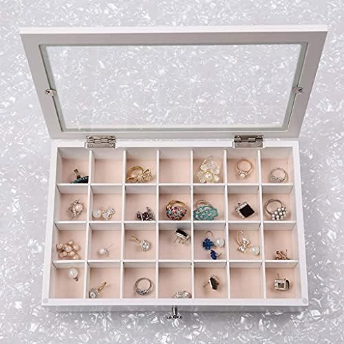 Kutija za odlaganje nakita drvena jednostavna narukvica narukvica Ogrlica Ogrlica naušnice nakita Mala kutija nakita