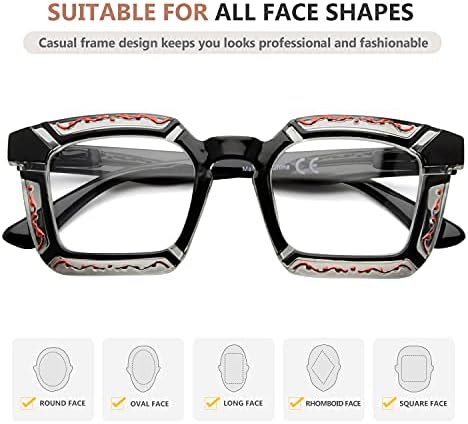 Eyekepper naočale za čitanje s 5 paketa za čitatelje dizajna cvjetnih uzoraka žena