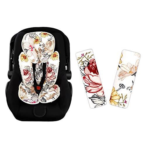 Umetak za cvjetni autosjedalica, jastuk za kolica, zamah, izbacivač, reverzibilni 2-u-1, remen za bebe na kaišem za bebe