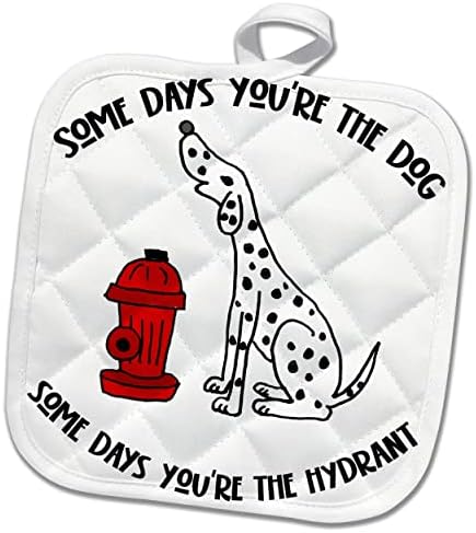 3Drose smiješni dalmatijski pas i vatreni hidrant nekoliko dana ste pas - Volari za rupe