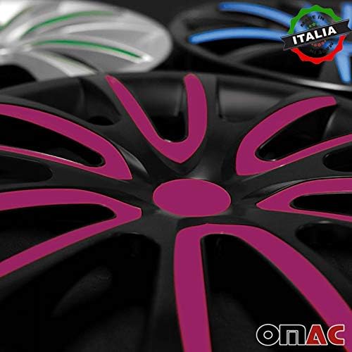 OMAC 16 inčni hubcaps za Toyota Camry Black i Violet 4 PCS. Poklopac naplataka na kotači