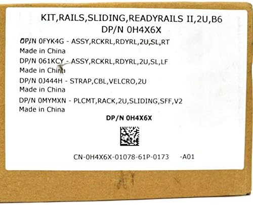 Dell H4X6X 2U Sliding Ready Rail Kit za PE R520 R720 R820 770 -BBIN - Novi boksor
