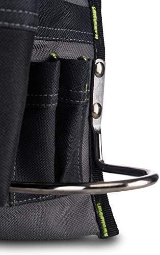 AWP Handyman Alat Pregača 6 džepova i petlje za organizaciju alata | Crno i sivo | Odgovara do 50 veličine struka