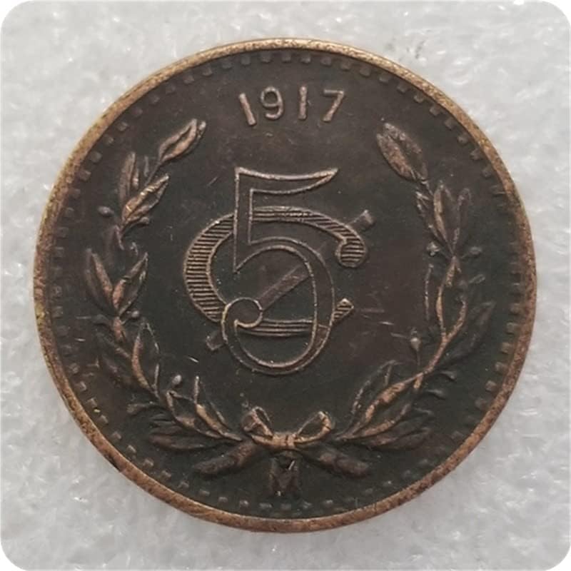 Meksiko 1917.1918.1919.1924.1931 Meksiko 5 Centavos srebrni dolar