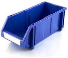 Plastične kante za skladištenje prednjih opterećenja za alate za organiziranje skladištenja, zanata, teška, komercijalna