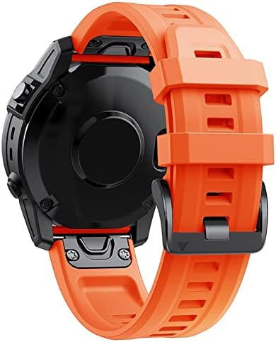 DJDLFA Službeni silikon 26 mm 22 mm za brzo otpuštanje navijača za Garmin Fenix ​​7 7x 6 6x 5x 5 3 HR Smart Watch EasyFit