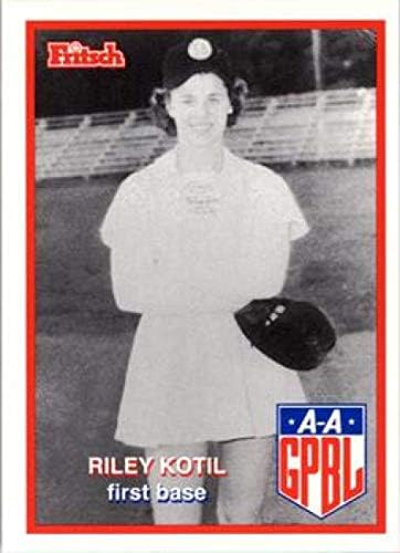 1996. AAGPBL serija 2 bejzbol 287 Riley Kotil South Bend Blue Sox RC Rookie Službeni All-American Girls Professional Baseball