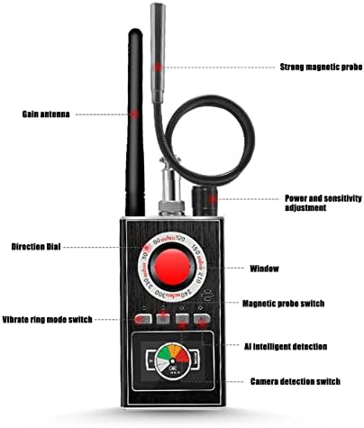 GPS detektor signala, LED zaslon bežični RF detektor signala prijenosnog pronalazača kamere s baterijom