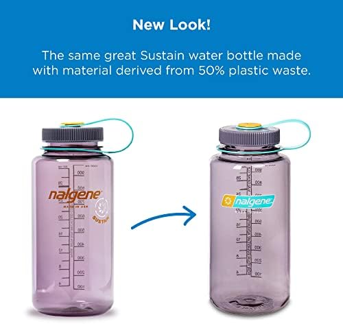 Nalgene održava bočicu vode bez tritana bez BPA izrađene od materijala dobivenog iz 50% plastičnog otpada, 32 oz, širokih