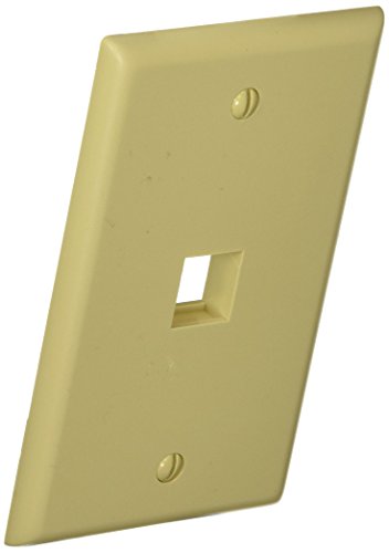 Morris 88142 Datacomm zidna ploča za priključke za ključeve i modularne umetke, 1 priključak, bjelokost