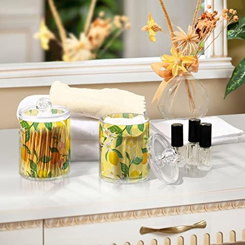 Limunovo voće Listovi pamučni držač brisača kupaonice posuda Staklenke s poklopcima Postavite pamučnu kuglu Okrugli držač