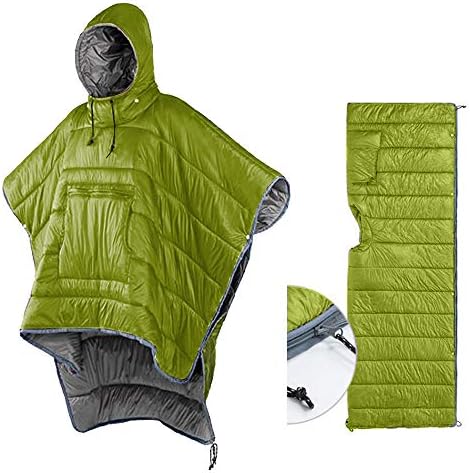 Termički pončo nosač na kapuljačama - omotnica lagana kamp za spavanje vreća za spavanje ogrtač ogrtač od vjetra s vrhunskim