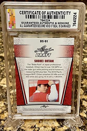 Sh0hei Ohtani Rookie Card 2018 Leaf Stars & Silver Ocjenjivani Gem-Mint 10 Rookies