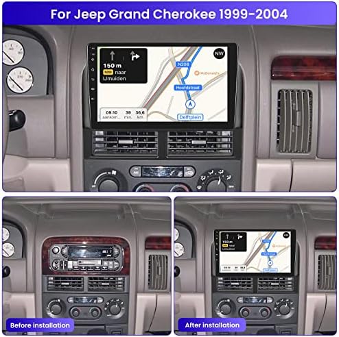 [2G + 32G] Android 11 Car Radio za Jeep Grand Cherokee 1999-2004, 9-inčni automobil s dodirnim zaslonom Stereo, Apple CarPlay/Android
