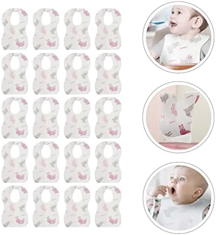 Kisangel Baby Bibs 20 pcs jedući simpatično droljajući mališani otporni na kompaktni neugodni miris zuba dojenčad Premium