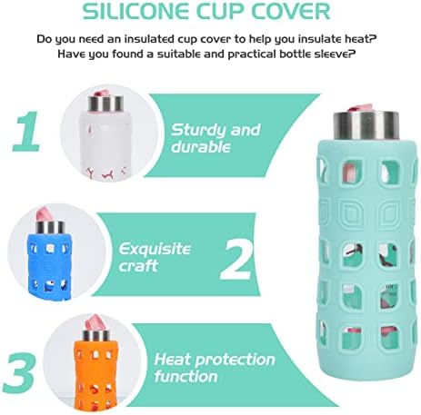 Cabilock izolirana čaša rukava 4pcs Silikonska rukava za bočicu izolirana zaštitna zaštita od prozračivanja namota za zaštitu