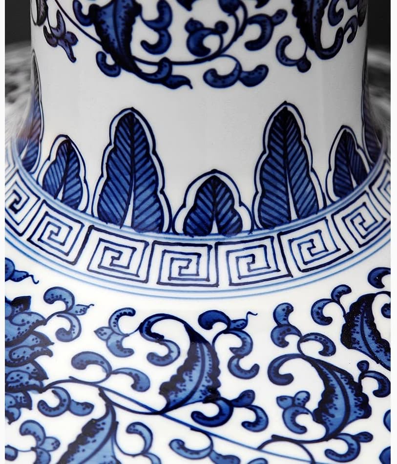 WDBBY Keramički ručno oslikani plavo-bijeli porculanski ukras za ukras zanatske ukrase Klub poklon (boja: a, veličina