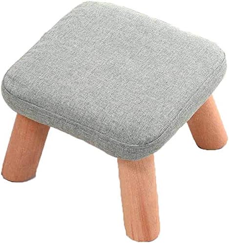 Generička jednostavna stolica, krpa čvrste boje, podstavljeni jastuk kvadrat Promjena klupe za cipele čvrsto drvo, stativ