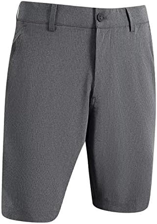 Muške golf kratke hlače casual 10 '' inseam rastezanje struka lagana prugasta ravna prednja suha hibridna fleksibilna kratkih