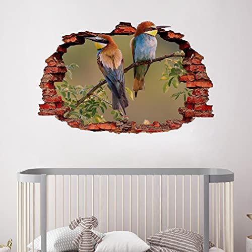 Ptice obiteljska naljepnica - Umjetnost zida sustava - Ptičji par 3D Doma za tisak - Animal Bird Medicinska sestra zidni