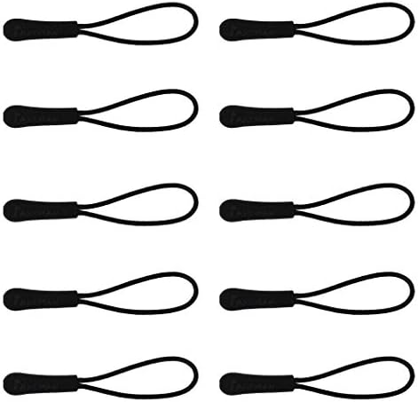 10pcs ZIP oznake kabel povlači ekstenzija Zipper Zip Slider Zamjena crne preslatke kvalitete i izdržljivo profesionalno obrađeno