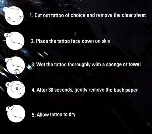 Parita male tetovaže vintage muškarci brijač tetovaža vodootporna privremena naljepnica za prijenos vode tijela umjetnost