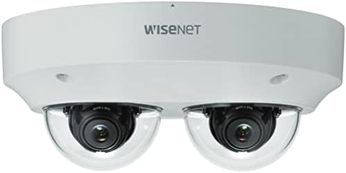 Hanwha Techwin PNM-9000VD WISENET 2X 5MP Multi-senzor multi-direktivna mreža Network Camera, White, 30fps @ 5MP, 120db WDR,