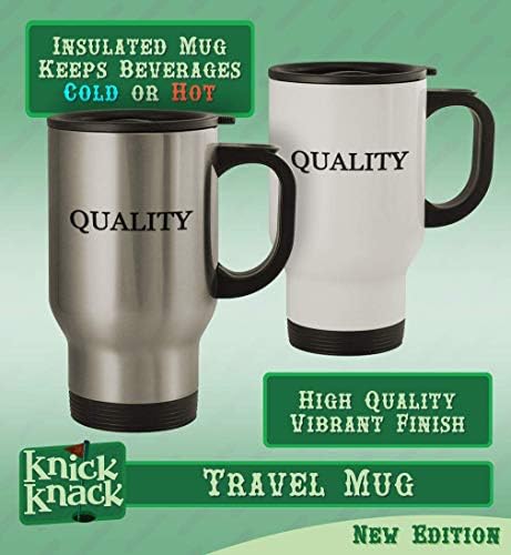 Knick Knack pokloni tear - Hashtag kava od 14oz, šalica za kavu od nehrđajućeg čelika, srebrna