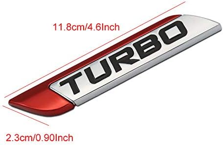 Nawpheki Red 3d turbo metalni naljepnica automobila bočni blatobran stražnji trunk naljepnica naljepnica naljepnice Zamjena