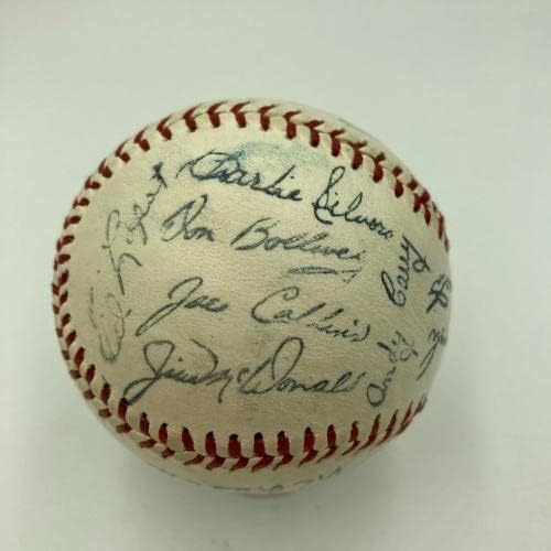New York Yankees Facsimile tim iz 1950 -ih potpisao je vintage bejzbol Mickey Mantle - Autografirani bejzbol