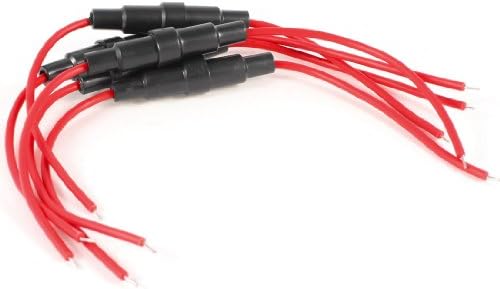 Aexit 5pcs 22AWG Električna žica kabel za ugradbeni vijak držač osigurača za 5 mm x osigurači 20 mm osigurači