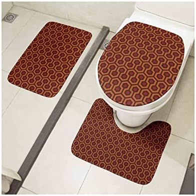 Arsmi toaletni podna prostirka 3 komada toaletna poklopca set kupaonica ukrasni tepih toaleta toaletna sjedala