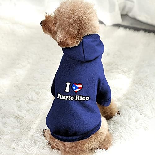 Obožavam Portoriko Puerto One Pile Pas kostim za kućne ljubimce Odjeća za kućne ljubimce s dodacima za kućne ljubimce za