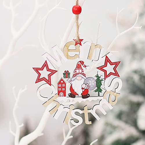 Ukrasi za božićno drvce viseći privjesci prikladni za božićnu obiteljsku zabavu odmor ukrasi lagane perle na vrpci