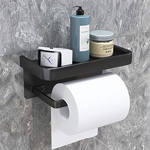 AOOF držač za toaletni papir s policom ， držač valjaka toaletnog papira ， 304 Moderni držač od nehrđajućeg čelika Moderni