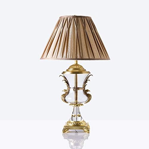 Gucoc moderna moderna kreativna staklena lampica Spavaća lampica jednostavna bakrena stolna svjetiljki luksuzna vila model