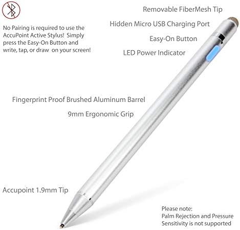 Boxwave olovka kompatibilna s Blu M8l Plus - AccuPoint Active Stylus, Electronic Stylus s ultra finim vrhom za Blu M8l Plus