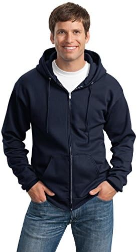Port & Company Tall Essential Fleece s punim zipom s kapuljačom s kapuljačom. PC90ZHT