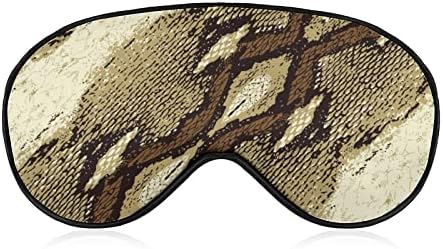 Zmijska traka za kožu uzorak maska ​​za oči Sleeve povez s podesivim remenima blokira lagano tren za putnički spavanje joge