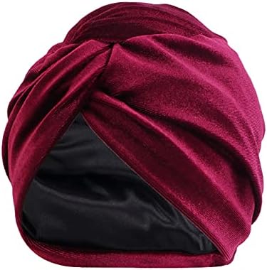 Turbani za žene djevojke glava mekana prethodno vezana čvor modni naborana turban kapica za kosu pokrov glava šešir za spavanje