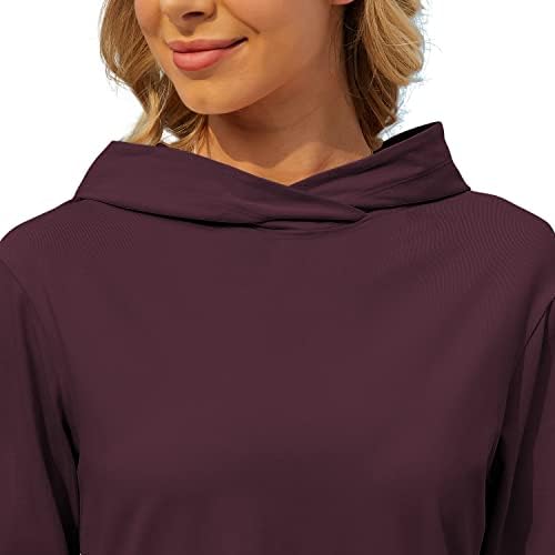 Taipove ženski mekani pamuk Osnovni pulover s kapuljačom Sweartshirt casual termički sloj lagane majice dugih rukava