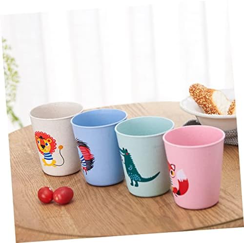 Alipis 16 PCS pšenična slama šalica šalica kave za kavu Tumblers za djecu šalice za djecu Neraskidivo pijenje šalice djeteta