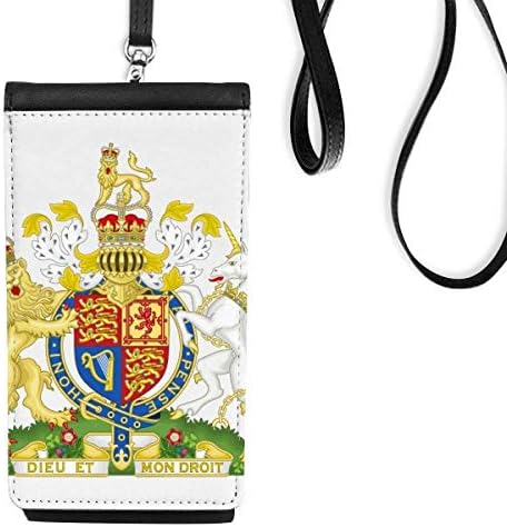 Ujedinjeno Kraljevstvo Europe Nacionalni amblem Telefonska torbica za novčanik Viseća mobilna vrećica Crni džep