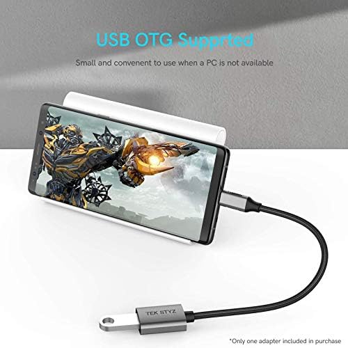 TEK STYZ USB-C USB 3.0 adapter radi za Samsung SM-A730F OTG Type-C/PD muški USB 3.0 ženski pretvarač.