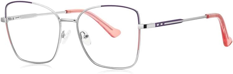 Resvio za čitanje naočala za žene i muškarce modni metalni ručno izrađeni proljetni zglob mačji oči čitatelji srebrne ružičaste