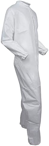 Kleenguard ™ KGA20 Lagane pokrivače za zaštitu ne-opasnih čestica, zip prednji, elastični zglobovi, otvoreni gležnjevi, bijeli,
