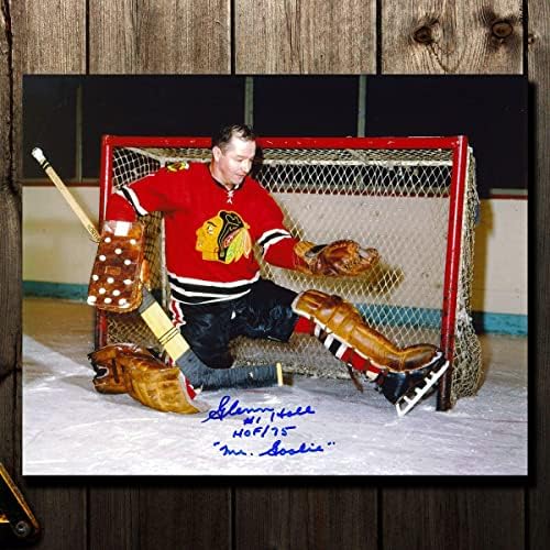 Glenn Hall Chicago Blackhawks Mr. golman Hof Autografirani 8x10 - Autografirani NHL fotografije