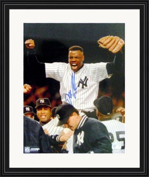 Dwight Gooden Autografirano 11x14 Fotografija Ne hitter proslava Matted & Framed - Autografirane MLB fotografije