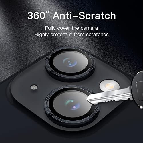 Zaštitna folija za objektiv kamere JETech za iPhone 14 dijagonale 6,1 inča i iPhone 14 Plus dijagonale 6,7 cm, privatna ring